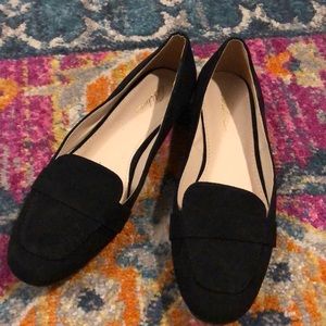 Suede black flats